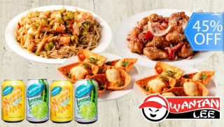 ¡Combo Familiar de Comida China Para 4 o Más! Pollo Agridulce, Arroz Frito o Chow Mein, Bebidas y Más.