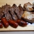 [Imagen:¡Paga Q295 en lugar de Q600 por Parrillada para Cuatro con: 1 Libra de Lomo de Res Asado + 1 ½ Libra de Costilla de Cerdo Frita o BBQ + 4 Chorizos + 4 Ensaladas de La Casa + Papas Fritas + 4 Bebidas + Porción de Pan para 4!]