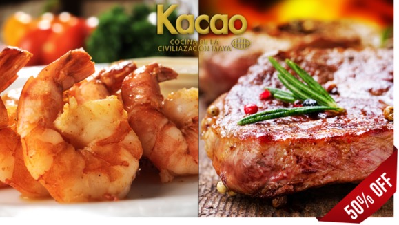 [Imagen:¡Paga Q185 en lugar de Q370 por Menú Mar y Tierra para 2 con: 1 Plato de Lomito + 1 Plato de Camarones + Guarniciones + Bebidas a Elección!]