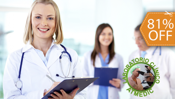 [Imagen:¡Paga $14 en lugar de $75 por Exámenes de Laboratorio Clínico a Elección entre Perfil de Rutina, Infantil, Diabético, Tiroideo, Prostático, Digestivo o de Riñón, Hígado y Páncreas!]