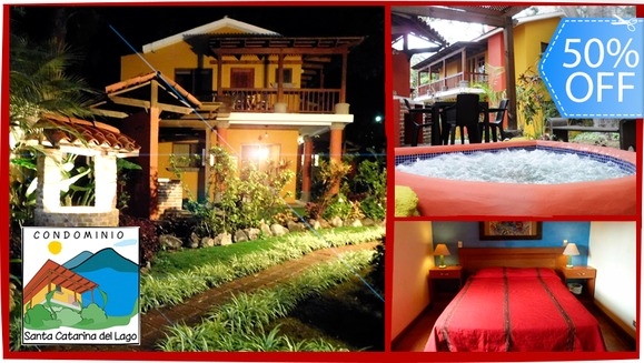 [Imagen:¡Paga Q870 en lugar de Q1,740 por Estadía de 1 Noche en Townhouse para 6 Personas, Totalmente Equipado con: 2 Habitaciones + Jacuzzi Privado + Cocina Equipada y Más!]