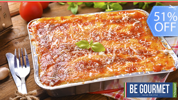 [Imagen:¡Celebra a papá! ¡Paga Q99 en lugar de Q200 por Banquete Italiano para Llevar de Lasaña a Elección entre Alfredo con Pollo o Boloñesa (Hasta para 8 Personas) + Verduras Horneadas Aromatizadas con Finas Hierbas!]