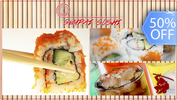 [Imagen:¡Paga Q85 en lugar de Q170 por All You Can Eat de Sushi + Bebida con Refill!]