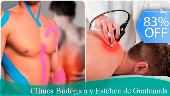 [Imagen:¡Paga Q95 en vez de Q550 por Terapia contra Dolores con: 1 Sesión de Fisioterapia Láser + 1 Sesión de Terapia Manual Ortopédica o Vendaje Neuro Muscular + Aplicación de Vitamina D o Complejo B o Aplicación de Bálsamos!]