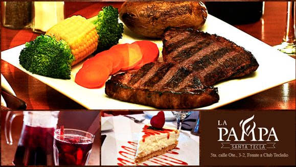 [Imagen:¡Paga $35 en Lugar de $52.90 por 2 Platos con 8 Onzas de Puyazo + Guarniciones de Papa al Horno y Vegetales al Vapor + 1 Jarra de Sangría + 2 Postres!]