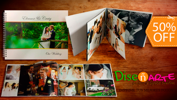 [Imagen:¡Paga $10 en Lugar de $20 por Álbum de Fotos Tipo Revista (Photobook) de 30 Fotografías de Alta Calidad, con Pasta Dura Personalizada, Laminada Brillante o Mate y con Anillado!]