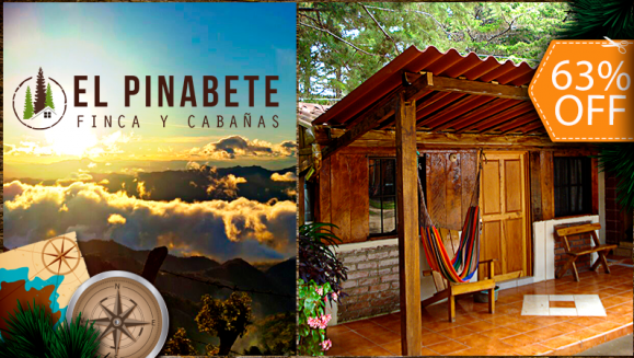 [Imagen:¡Paga $82.50 en Lugar de $220 por Estadía de 2 Noches en Cabaña para 4 Personas + 8 Desayunos + Fogata Nocturna + Karaoke + Juegos de Mesa!]