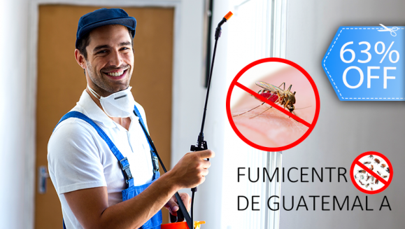 [Imagen:¡Paga Q299 en vez de Q799 por Fumigación de Plagas hasta en 12 Ambientes + Tratamiento en Gel en Cocina + Control de Zancudos + Tratamiento para Jardín, Alcantarillas y Drenajes y Aplicación de Abono + Tratamiento de Ácaros en 2 Colchones!]