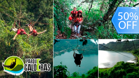 [Imagen:¡Paga Q195 en vez de Q390 por 1 Día de Aventura Extrema con uso ILIIMITADO de: Canopy de Laguna + Rappel + Columpio Gigante + Balsa con Remos + Caminata en Bosque Virgen!]