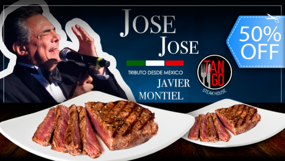 [Imagen:¡Paga Q199 en lugar de Q400 por Cena Show que Incluye: 2 Entradas al Tributo del “Príncipe de la Canción” José José con Imitador Mexicano + 2 Platos de Lomito, Papa Horneada y Ensalada + 2 Bebidas Naturales!]