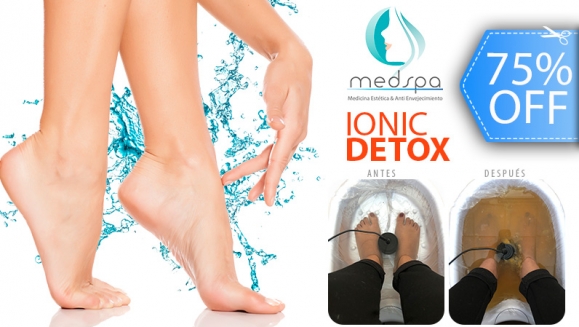 [Imagen:¡Paga Q75 en lugar de Q300 por 2 Sesiones de Desintoxicación Iónica + Análisis de Resultados + Masaje Podal + Aplicación de Brillo en Uñas de los Pies!]