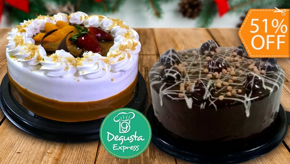 [Imagen:¡Hasta La Puerta de Tu Casa u Oficina! ¡Paga $19 en Lugar de $38.75 por Pastel de Chocolate o de Caramelo con Frutas para 30 Personas con Entrega a Domicilio + 6 Cupcakes Decorados con Crema!]