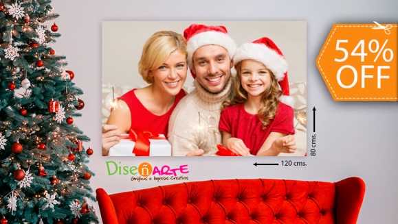 [Imagen:¡Paga $18 en Lugar de $39.55 por Fotografía o Imagen Impresa en Lona Mate o Brillante y Montada en Marco de Madera de Medidas Gigantes: 80 x 120 Centímetros!]