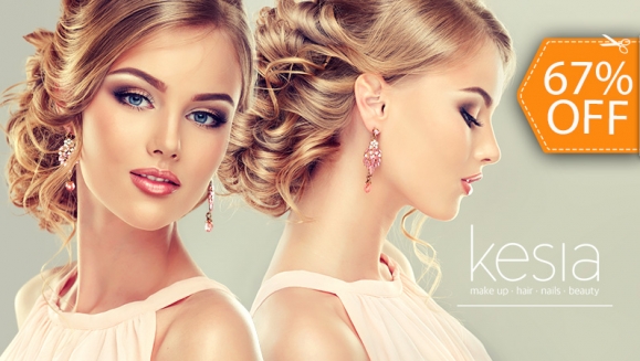 [Imagen:¡Paga $20 en Lugar de $60 por Maquillaje Profesional de Larga Duración + Peinado!]