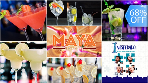 [Imagen:¡Paga Q120 en lugar de Q379 por 3 Horas de ALL YOU CAN DRINK de Cócteles a Elección: Mojitos, Cosmopolitan, Margaritas, Gintonic y Daiquiris + Show de Stand Up Comedy!]