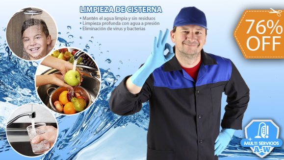 [Imagen:¡Paga $23 en Lugar de $95 por Limpieza y Desinfección de Cisterna!]
