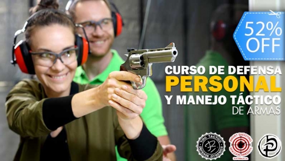 [Imagen:¡Paga Q800 en lugar de Q1, 650 por Curso de Defensa Personal y Manejo Táctico de Armas que Incluye: Técnicas de Defensa Personal, Desarmado de Atacante, Manejo de Arma, Tiro en Movimiento y Más!]