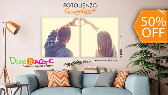 [Imagen:¡Paga $12 en Lugar de $24 por 2 Foto-Lienzos: Fotografías Impresas en Lona Mate y Montadas Sobre Marco de Madera 16x16!]
