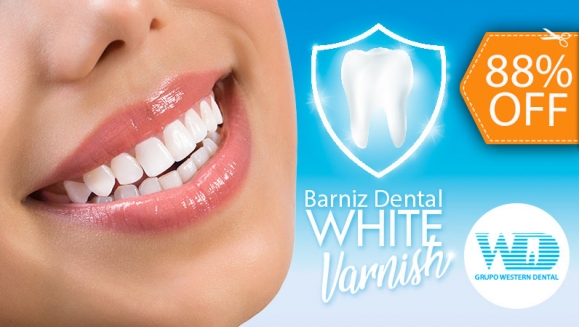 [Imagen:¡Paga $23 en Lugar de $185 por Nuevo White Varnish (Barniz de Flúor) para Prevenir Las Caries hasta un 95% y Disminuir la Sensibilidad de los Dientes + Limpieza Dental con Ultrasonido + 2 Radiografías y Diagnóstico de Cordales!]