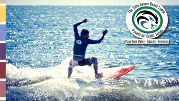 [Imagen:¡Paga Q325 en lugar de Q699 por una clase de surf para principiante +  un hospedaje y  1 desayuno a la carta en la Posada del Castor Salado!]