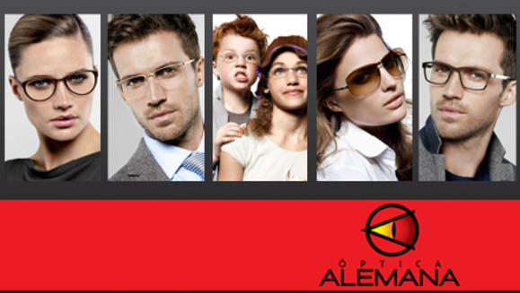 [Imagen:¡Paga $25 y obtén $50 en todos los productos de Óptica Alemana! ¡Incluye lentes y aros marca Ray Ban, D &amp; G, Kenneth Cole, Timberland y más! Puedes canjear hasta 3 cupones por compra.]