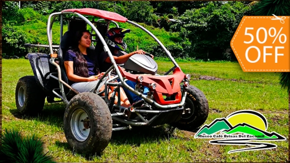 [Imagen:¡Paga $17.25 en Lugar de $34.50 por 2 Platos de Pechuga a La Parrilla con Arroz y Ensalada o 2 Hamburguesas con Papas Fritas + 2 Bebidas a Elección + 2 Tours de 10 Minutos en Buggy o 45 Minutos de Caminata!]