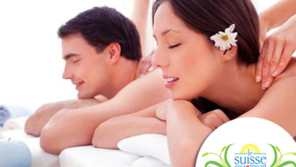 [Imagen:¡Paga Q219 en lugar de Q585 por un Día de Spa que incluye: Masaje relajante profundo +  Mascarilla facial mineralizante + Masaje cuello y espalda con bálsamos desinflamantes + Masaje balinés + Uso del Jacuzzi, Sauna e Hidroterapia en Le Suisse Spa!]