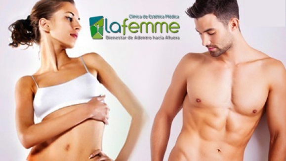 [Imagen:¡Ahorra 90%! ¡Paga Q375 en lugar de Q3775  por paquete reductivo completo en La Femme!]