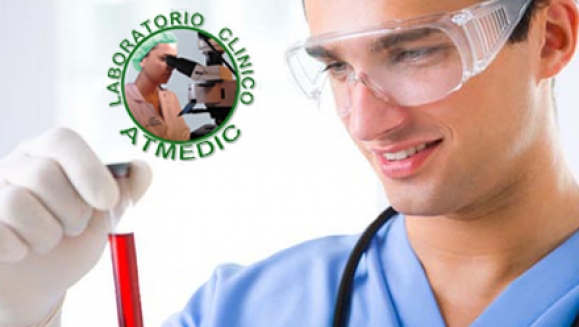 [Imagen:¡Paga $20 en lugar de $75 por paquete completo de exámenes médicos + un examen específico donde podrás escoger: V.I.H., PSA, prueba de embarazo, proteína C reactiva o helicobacter pylori en laboratorio clínico ATMEDIC!]