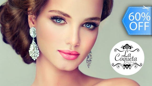 [Imagen:¡Paga Q199 en Lugar de Q500 por Maquillaje Profesional ELF + Pestañas + Peinado Semirrecogido + Esmaltado Permanente en Manos con Decoración de 2 Uñas!]