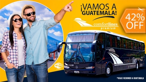 [Imagen:¡Paga $29 en Lugar de $50 por Boleto de Ida y Regreso a Guatemala en Bus Tipo Pullman Premium!]