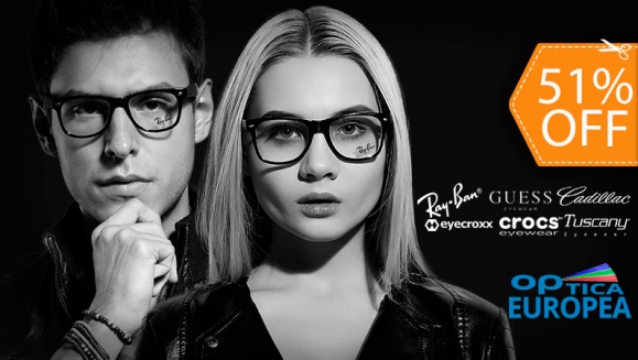 [Imagen:¡Paga $175 en Lugar de $355 por Lentes Graduados de Policarbonato o Resina con Antirreflejante y con Aros de Marcas Exclusivas Ray Ban, Guess, Cadillac, Crocs, Tuscany y Evecroxx + Examen Visual Realizado por Optometristas Certificados y Más!]