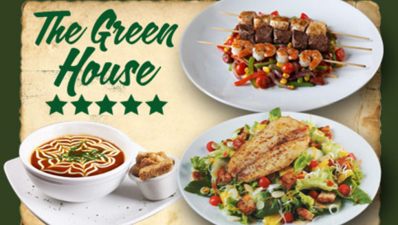 [Imagen:¡Paga $10 y consume $20 en todo el menú de The Green House!]