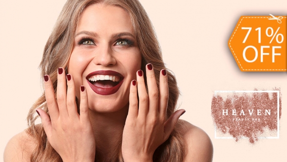 [Imagen:¡Paga $10 en Lugar de $34 por Manicure Spa + Pedicure Spa + Esmaltado en Manos y Pies + Lavado + Tratamiento Capilar Hidratante + Limpieza de Puntas + Ondas o Planchado + Limpieza de Cejas!]