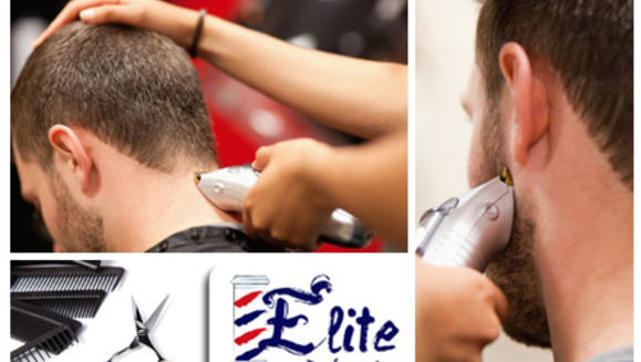 [Imagen:¡Paga $6 en lugar de $16 por un corte y lavado de cabello + afeitado + masaje capilar + bebida de tu preferencia en Elite Barber Shop!]