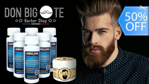 [Imagen:¡Paga Q499 en lugar de Q1,000 por 6 Frascos de 60 ml de Minoxidil + 1 Cera UV para Estimular el Crecimiento del Cabello o Barba!]