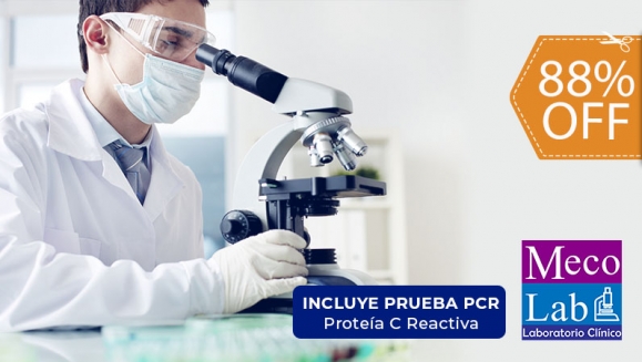 [Imagen:¡Paga $18 en Lugar de $150 por Opción A: Prueba PCR (Proteína C Reactiva) + 19 Exámenes de Laboratorio u Opción B: Prueba PCR (Proteína C Reactiva) + Radiografía de Tórax!]