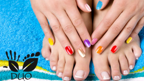 [Imagen:¡Paga $12 en lugar de $42 por pintado permanente de uñas en manos y pies + manicure y pedicure express con exfoliación e hidratación en Duo Nails Spa!]