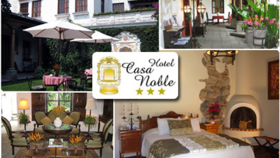 [Imagen:¡Paga Q480 en lugar de Q976 por una noche de hospedaje en suite para 2 personas + 2 desayunos continentales e impuestos incluidos en Hotel Casa Noble en La Antigua Guatemala!]