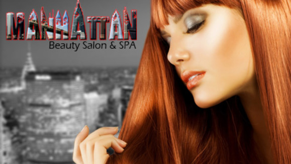 [Imagen:¡Paga $18 en lugar de $83 por lavado spa + tratamiento de queratina o aceite de argán + corte de cabello + planchado o secado + maquillaje en uñas de manos y pies en Manhattan Salón y Spa!]