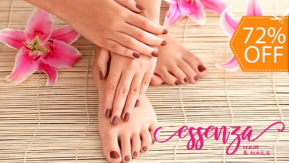 [Imagen:¡Paga $12 en Lugar de $42.90 por Manicure Spa + Pedicure Spa + Esmaltado Permanente en Manos y Pies!]