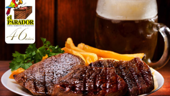 [Imagen:¡Paga Q80 y consume Q160 en todo el delicioso menú de churrascos y bebidas del Restaurante El Parador!]