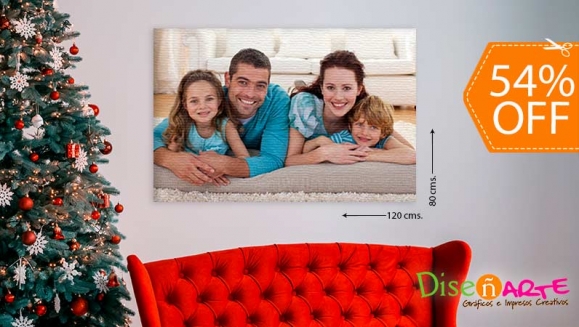 [Imagen:¡Paga $18 en Lugar de $39.55 por Fotografía o Imagen Impresa en Lona Mate o Brillante y Montada en Marco de Madera de Medidas Gigantes: 80 x 120 Centímetros!]
