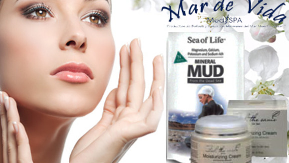 [Imagen:¡Paga $20 en lugar de $53.98 por una crema facial exfoliante + crema facial hidratante de día en Mar de Vida!]
