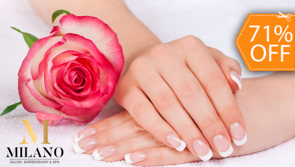 [Imagen:¡Paga $10 en Lugar de $35 por Set de Uñas Acrílicas a Elección entre French, Naturales o Cover de Color (Baño de Acrílico) + Esmaltado Permanente en Manos o Pies!]