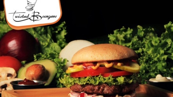 [Imagen:¡Paga Q80 en lugar de Q166 por 2 Twisted Burgers (Americana, Tejana, Mexicana, Griega o Jardinera) + 2 Complementos (Papas Fritas, Aros de Cebolla o Ensalada)+ 2 Bebidas( Soda con Refill o Agua Pura) en Twisted Burgers!]
