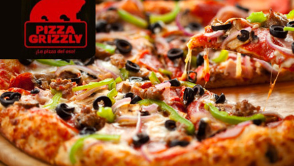 [Imagen:¡Paga Q45 en lugar de Q99 por pizza grande de 14 pulgadas de cualquier especialidad en Pizza Grizzly!]