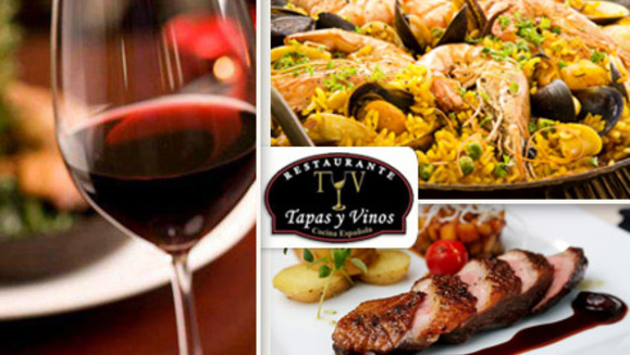 [Imagen:¡Paga $10 y consume $20 en todo el menú de Tapas y Vinos!]