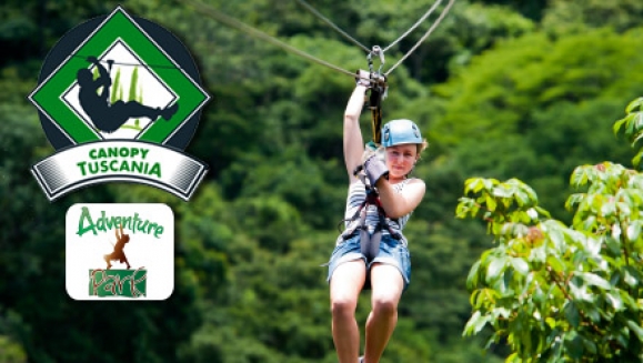 [Imagen:¡Paga $10 en lugar de $25 y lleva tu adrenalina al extremo en el canopy de Tuscania!]