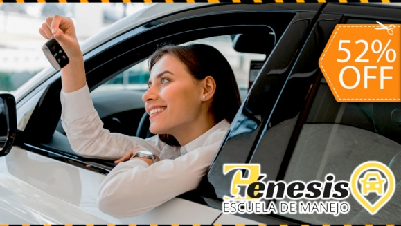 [Imagen:¡Paga $55 en Lugar de $115 por Clases de Manejo de Auto o Moto Standard con: 10 Clases Prácticas + 5 Clases Teóricas y de Mecánica Básica + Asesoría para Trámite de Licencia + 20% de Descuento en Exámenes y Material de Estudio!]